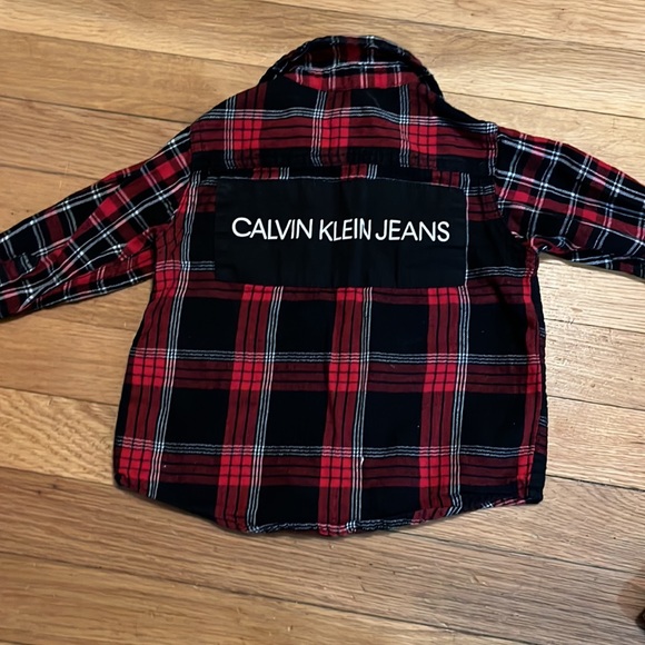 18 Month Boys Outfit ~Calvin Klein Flannel Kenneth Cole Reaction Jeans - Picture 3 of 5